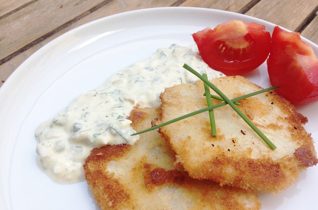 Sellerieschnitzel mit Remouladensauce