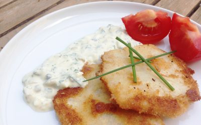 Sellerieschnitzel mit Remouladensauce