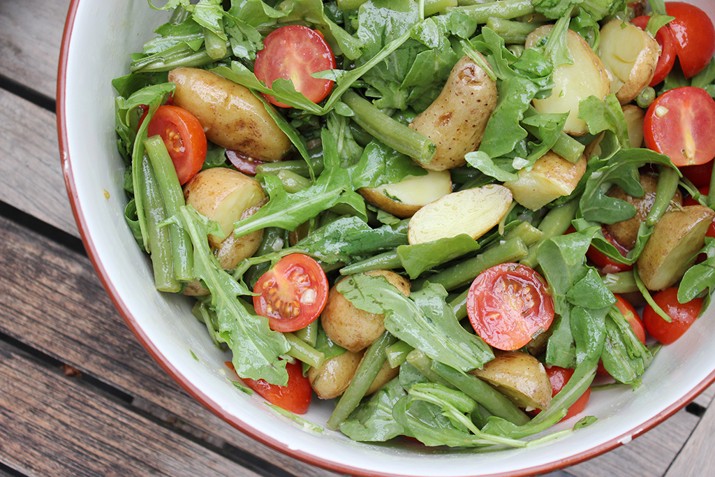 Lauwarmer Kartoffel-Bohnen-Salat | Familienkantine