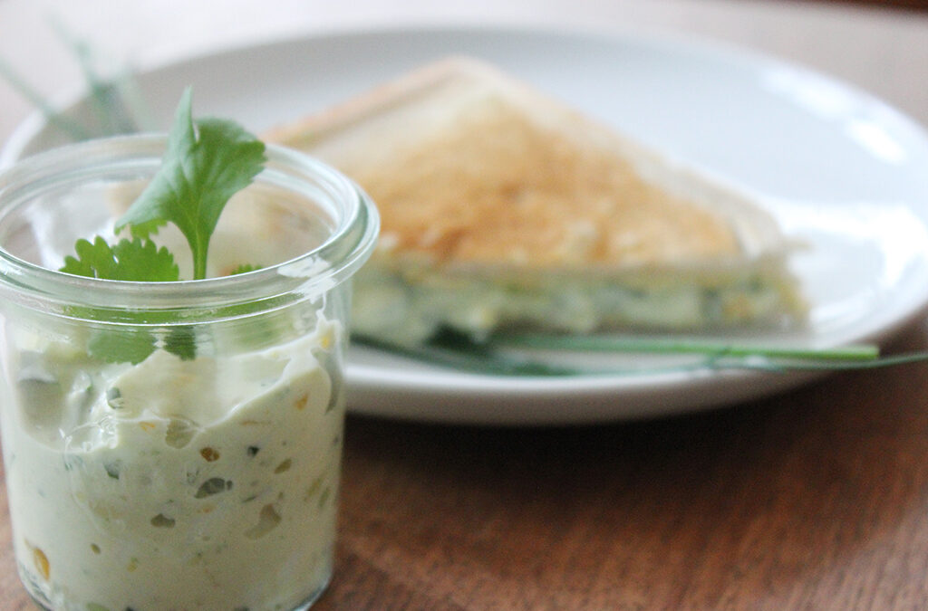 Sandwich mit Avocado-Eiersalat